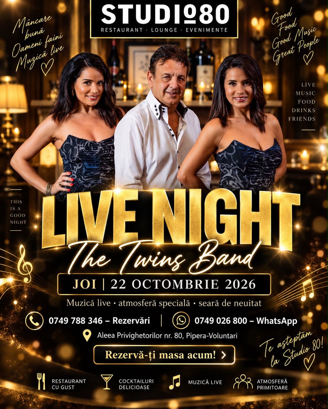 LIVE NIGHT la Studio 80