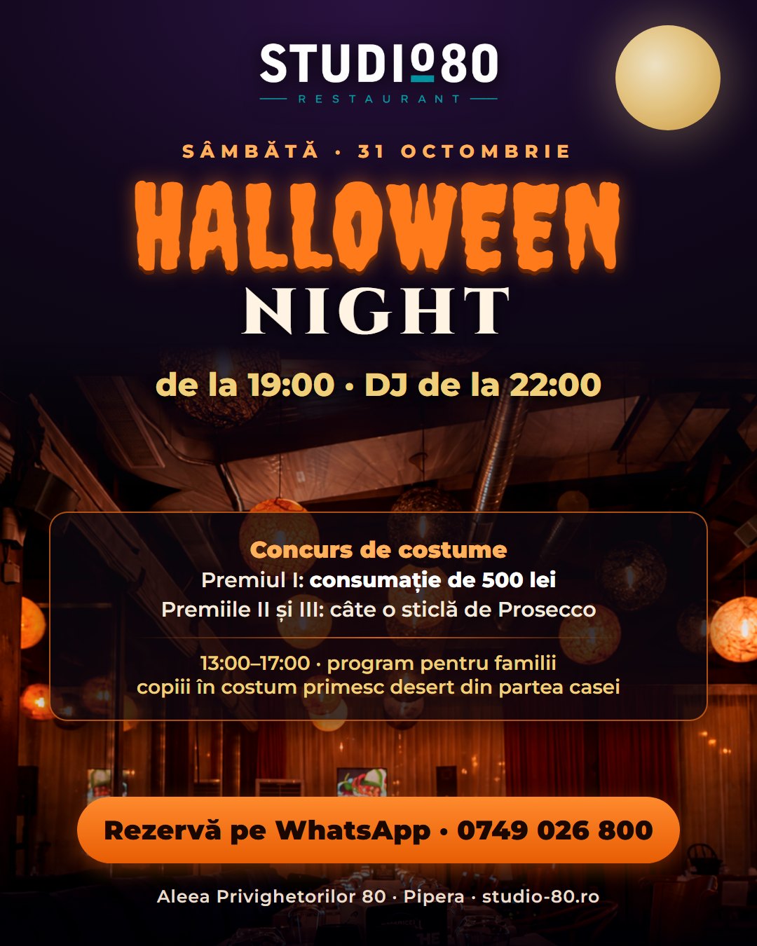 Halloween Night la Studio 80